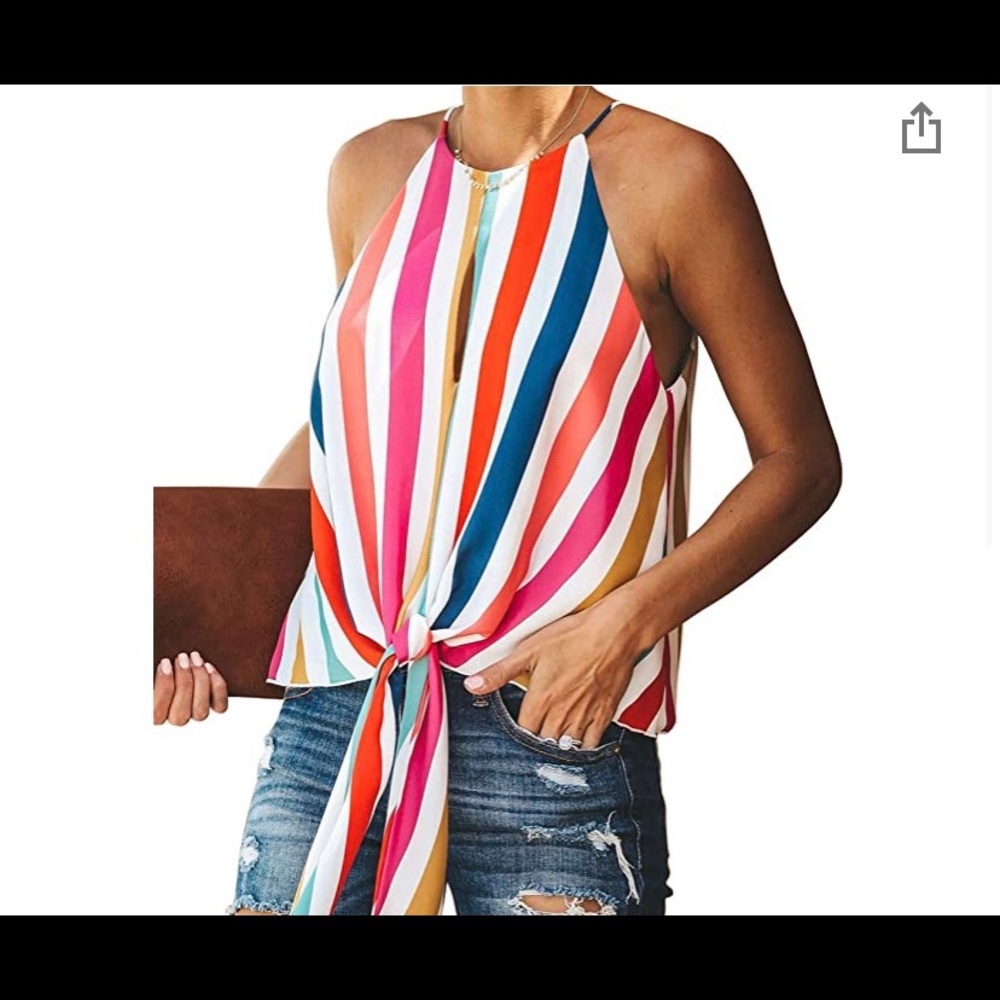 Stripped tie tank